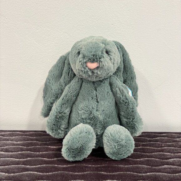 RARE Jellycat Medium Bashful Forest Bunny BNWT - Picture 2 of 6